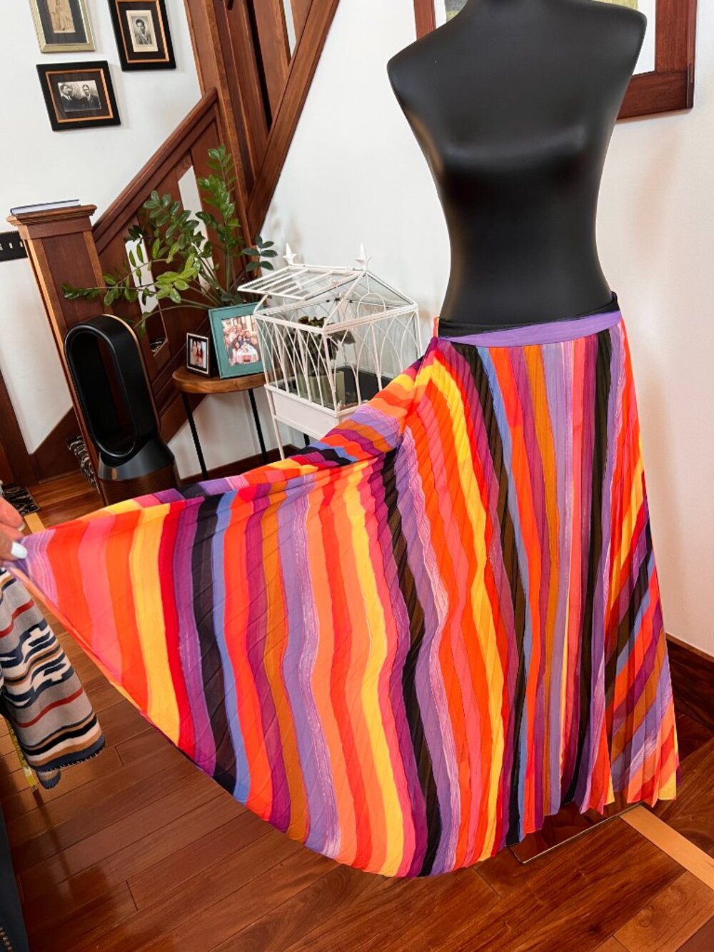 Milly Multicolor Flowiing Maxi Skirt sz 12 #resortwear #designer